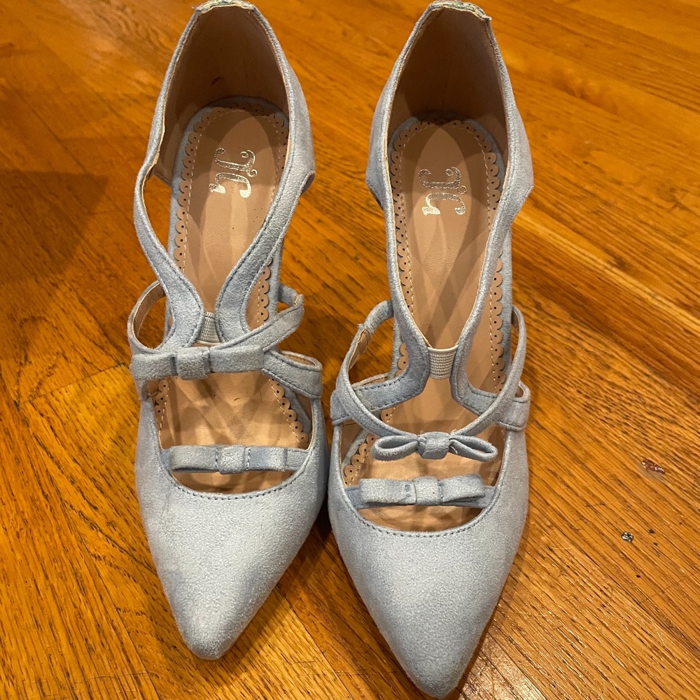 Stylin' blue TG  heels.